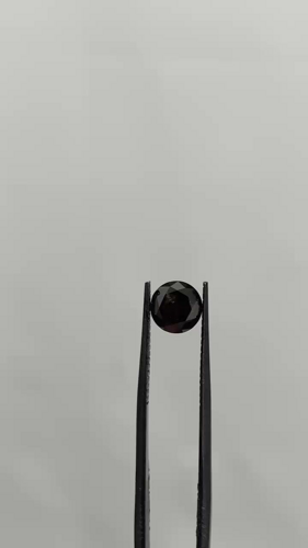 1.56 carat Fancy Black-VVS2 Excellent cut Natūralus Round Deimantas (1)