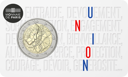 2020 France Medicine 2 euro BU coin (4)