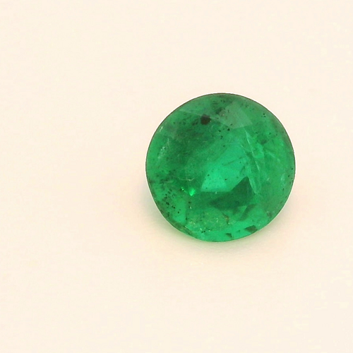 0.43 carat GREEN Round Smaragdas (1)