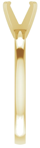 Sužadėtuvių Žiedas „Solitaire“ 585 Geltonojo Aukso Round 6mm (4)