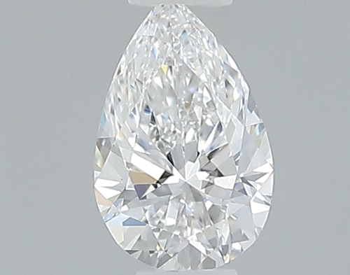 0.3 carat D-VVS2 Natūralus Pear Deimantas (1)