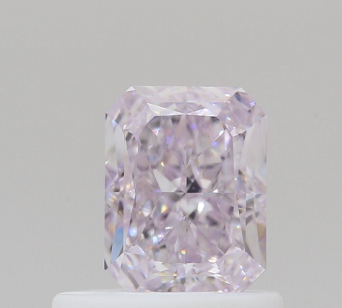 0.63 carat Fancy Light Purplish Pink-VS1 Natūralus Radiant Deimantas (1)