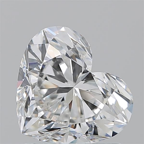 1.5 carat F-VVS2 Natūralus Heart Deimantas (1)