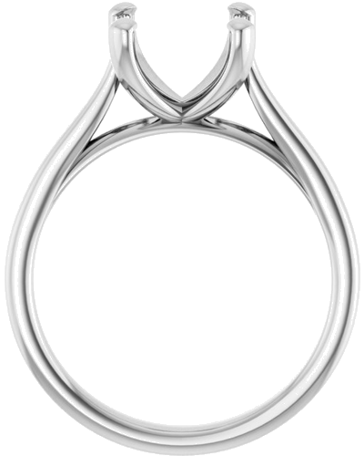 Sužadėtuvių Žiedas 14k white gold Square 7mm (2)
