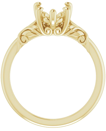 Sužadėtuvių Žiedas „Solitaire“ 10k yellow gold Pear 12mm x 8mm (2)