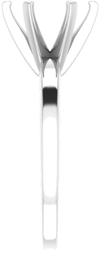 Sužadėtuvių Žiedas „Solitaire“ 14k white gold Round 9mm (4)