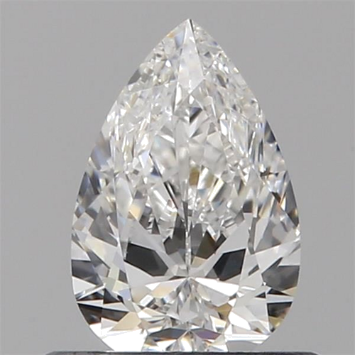 0.5 carat F-VVS2 Natūralus Pear Deimantas (1)