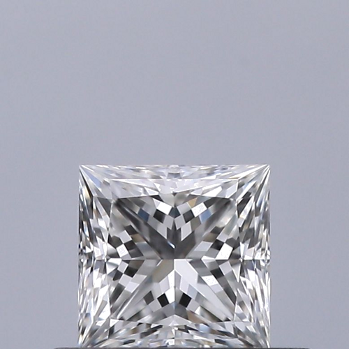 0.42 carat F-VVS1 Natūralus Princess Deimantas (1)
