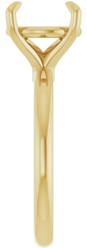 Sužadėtuvių Žiedas „Claw-Prong“ 14k yellow gold Round 10mm (4)