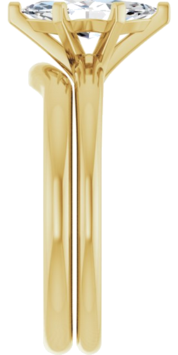 Sužadėtuvių Žiedas 14k yellow gold Marquise 10mm x 5mm (9)