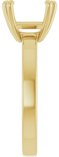 Sužadėtuvių Žiedas „Solitaire“ 14k yellow gold Emerald 9mm x 7mm (4)