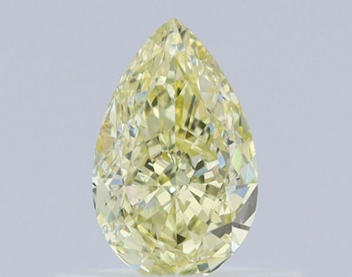 0.5 carat Light Yellow-SI1 Natūralus Pear Deimantas (1)
