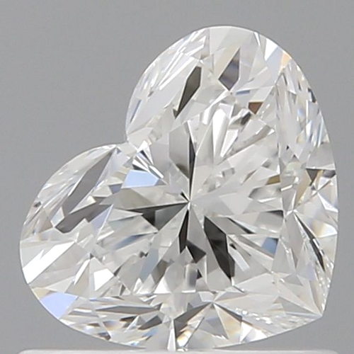 0.71 carat F-VVS2 Natūralus Heart Deimantas (1)