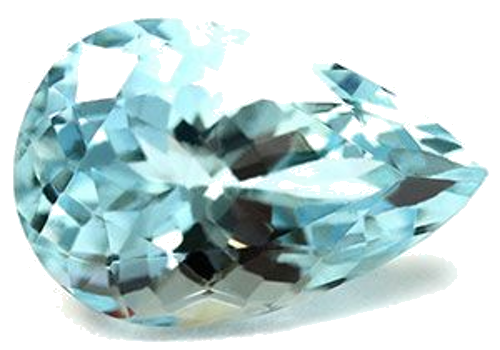 2.85 carat BLUE Pear Aquamarine (1)