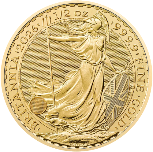 1/2 oz Британия 2026 Златна монета Карл III (1)