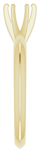 Sužadėtuvių Žiedas „Light Solitaire“ 585 Geltonojo Aukso Round 4.2mm x 4.9mm (4)