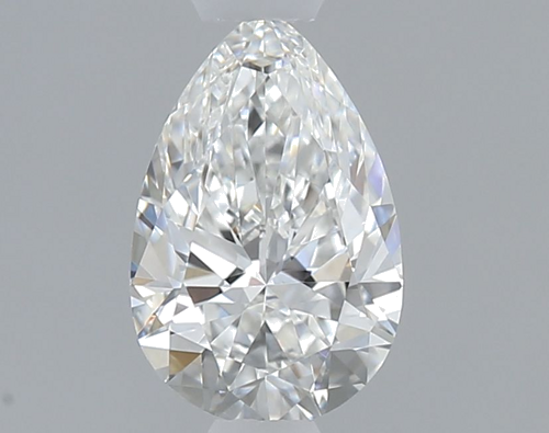 0.5 carat F-VVS2 Natūralus Pear Deimantas (1)