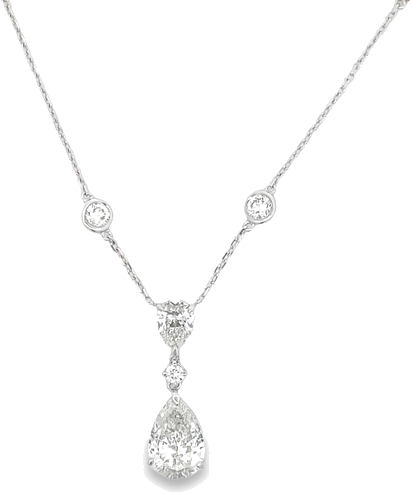 0.5 carat I-SI2 Natūralus Pear Deimantas (1)