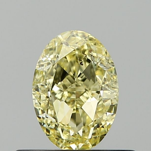 0.64 carat Yellowish White-SI2 Natūralus Oval Deimantas (1)