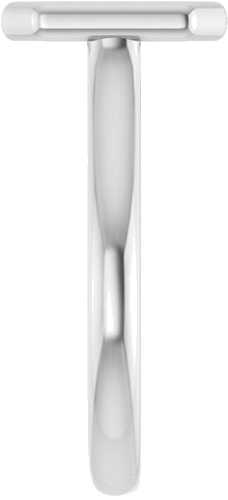 Sužadėtuvių Žiedas „Bezel-Set Solitaire“ 950 Platinos Emerald 9mm x 7mm (4)