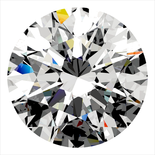 0.34 carat F-VVS2 Excellent cut Natūralus Round Deimantas (1)