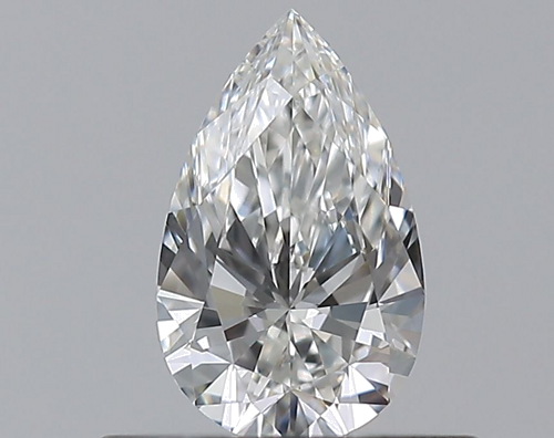 0.42 carat F-IF Natūralus Pear Deimantas (1)