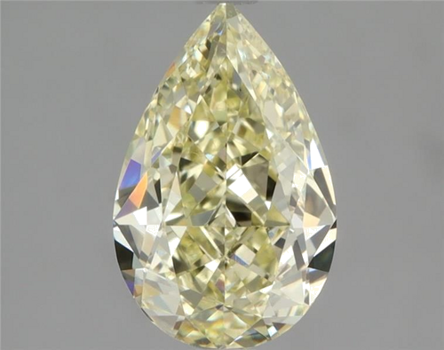 1.28 carat Fancy  Yellow-VS2 Natūralus Pear Deimantas (1)