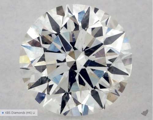 0.5 carat G-SI2 Excellent cut Natūralus Round Deimantas (1)