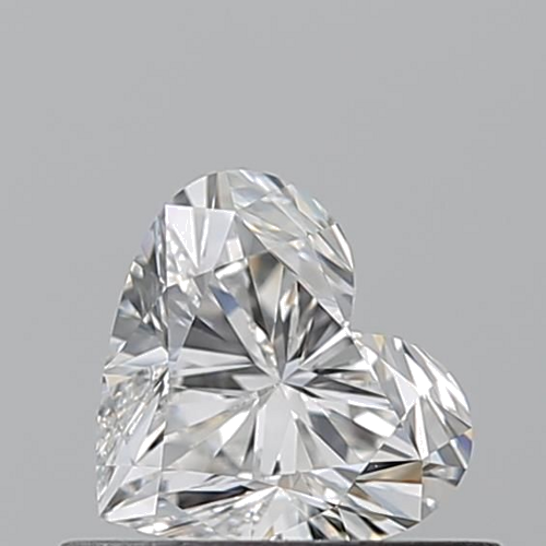 0.5 carat E-VVS2 Natūralus Heart Deimantas (1)