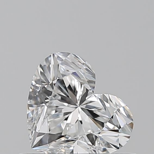 0.5 carat F-VVS2 Natūralus Heart Deimantas (1)