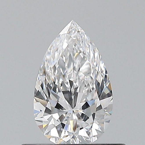 0.5 carat D-VVS2 Natūralus Pear Deimantas (1)