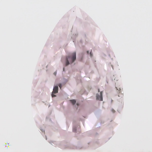 0.19 carat Fancy Purplish Pink-SI1 Natūralus Pear Deimantas (1)