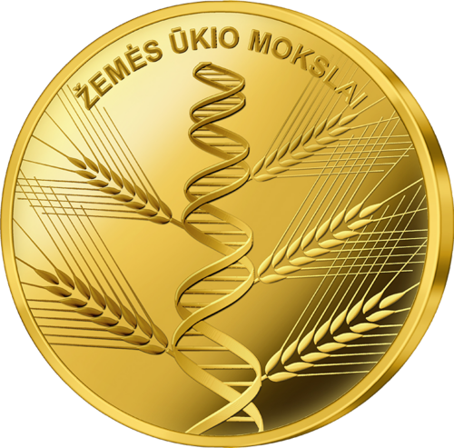 2020 Lithuania Agro culture Science 5 Euro Gold Coin (1)