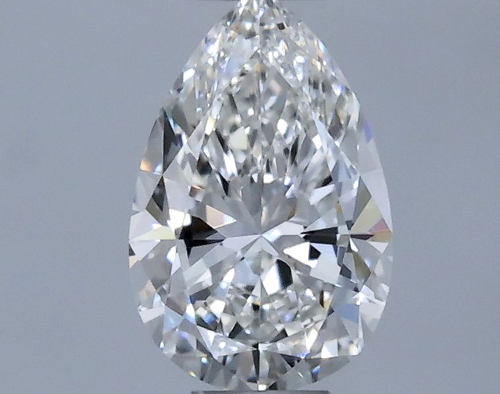 0.33 carat F-VVS1 Natūralus Pear Deimantas (1)