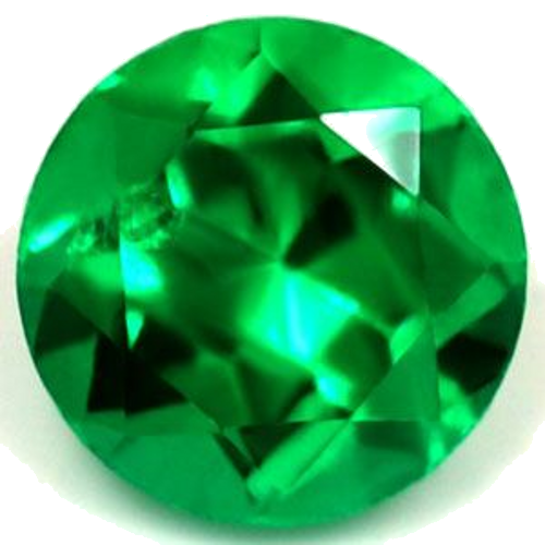 0.4 carat GREEN Round Smaragdas (1)