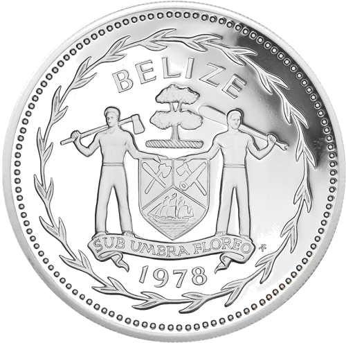 5 Dollars Toucan (1974-1981) Belize Silver Coin (2)