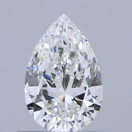 0.5 carat D-VS2 Natūralus Pear Deimantas (1)