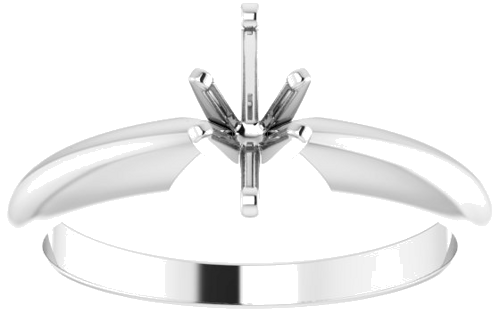 Sužadėtuvių Žiedas „Heavy Solitaire“ 585 Baltojo Aukso Marquise 6mm x 3.5mm (3)