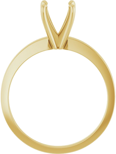 Sužadėtuvių Žiedas „Solitaire“ 14k yellow gold Round 6.6mm x 7.2mm (2)