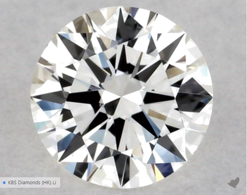 0.3 carat J-VVS1 Excellent cut Natūralus Round Deimantas (1)
