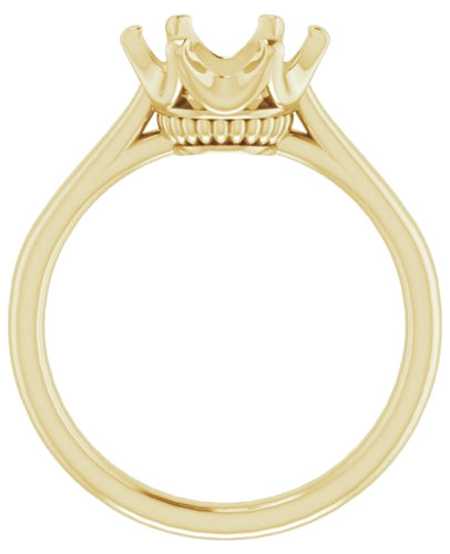 Sužadėtuvių Žiedas „Solitaire“ 14k yellow gold Round 8.8mm (2)