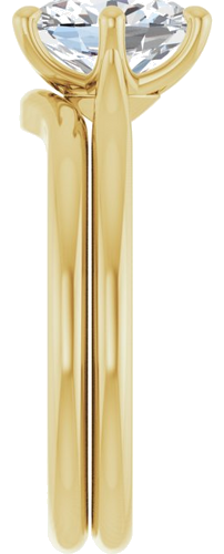 Sužadėtuvių Žiedas „Solitaire“ 14k yellow gold Oval 9mm x 7mm (9)