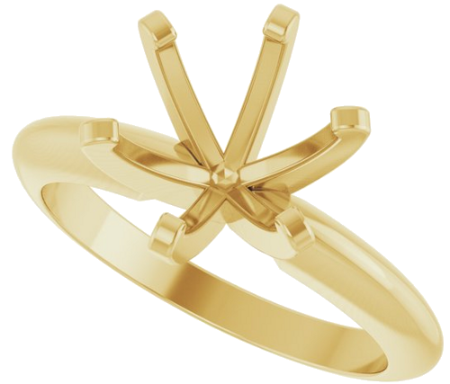 Sužadėtuvių Žiedas „Solitaire“ 14k yellow gold Round 8.2mm (5)