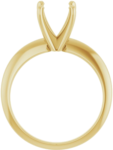 Sužadėtuvių Žiedas „Solitaire“ 585 Geltonojo Aukso Round 7.8mm x 8.6mm (2)