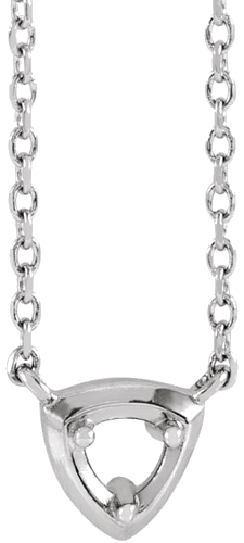 Pakabukas „Solitaire“ 585 Baltojo Aukso Round 3mm (1)