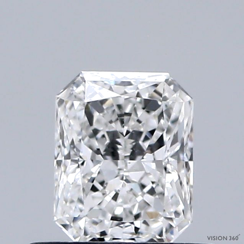 0.51 carat F-SI1 Natūralus Radiant Deimantas (1)