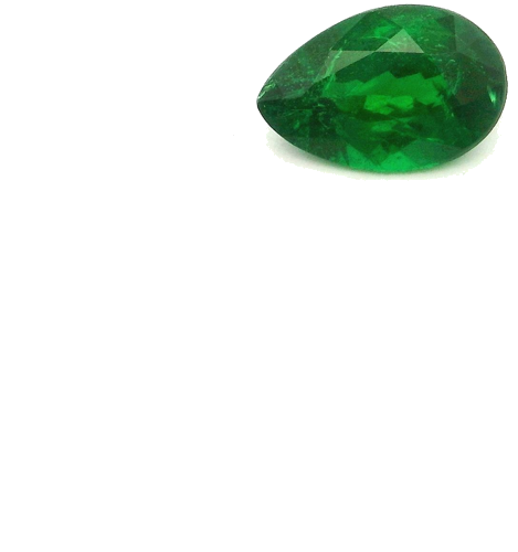 0.65 carat GREEN Pear Garnet (1)