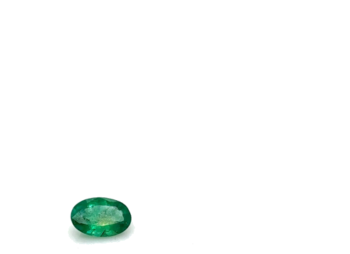 0.4 carat GREEN Oval Smaragdas (1)