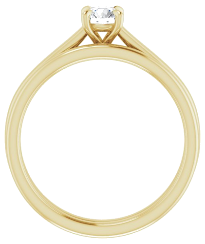 Sužadėtuvių Žiedas „Claw-Prong Solitaire“ 18k yellow gold Round 4.4mm (7)