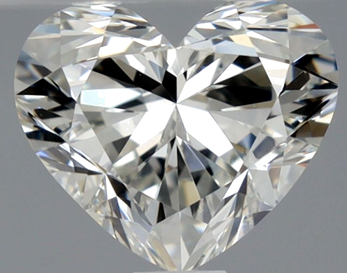 0.91 carat I-VVS2 Natūralus Heart Deimantas (1)